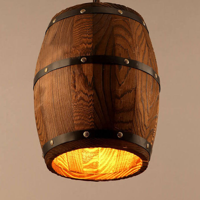 Arlo – Lustre Bar en Bois Rustique