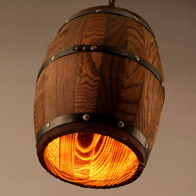 Arlo – Lustre Bar en Bois Rustique