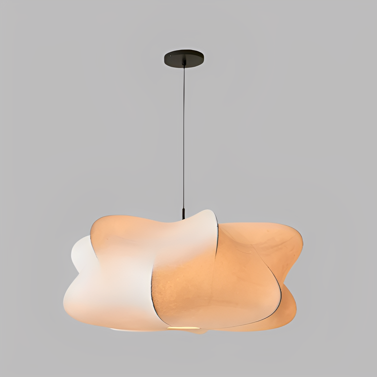 Elara – Lampe suspendue en soie artistique