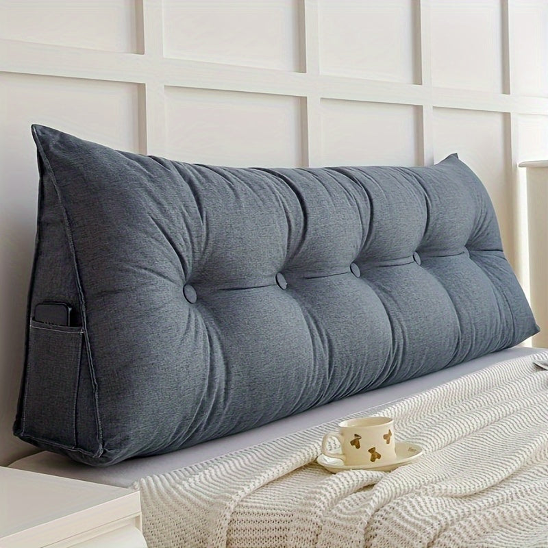 LinConfort – Coussin triangulaire en lin pour soutien du dos