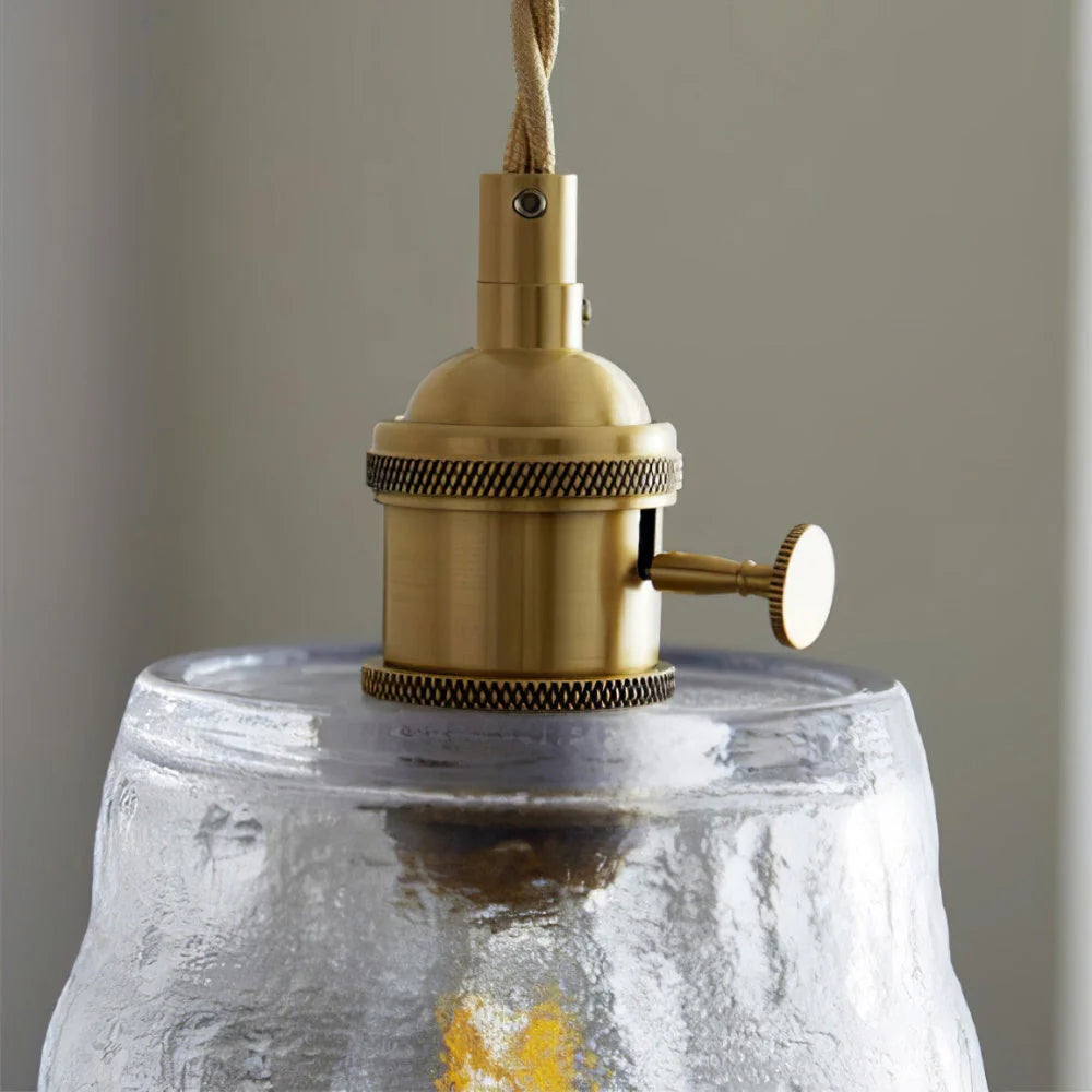 Miyu – Lampe en verre suspendue minimaliste