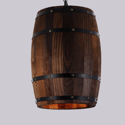 Arlo – Lustre Bar en Bois Rustique