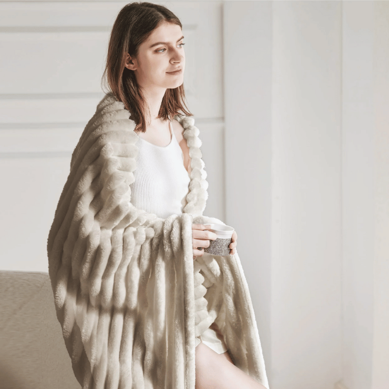 Nola – Plaid en flanelle lourde style nordique