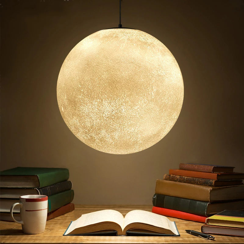 LuneCréa – Suspension lumineuse 3D en forme de lune