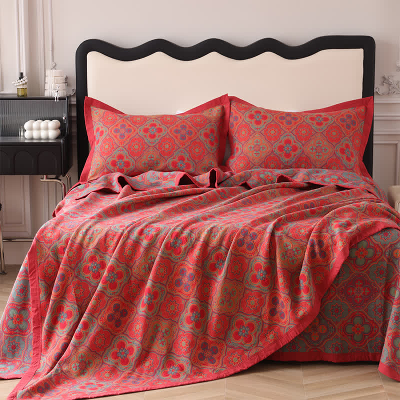 FloraCouette – Couette réversible en coton à motifs floraux