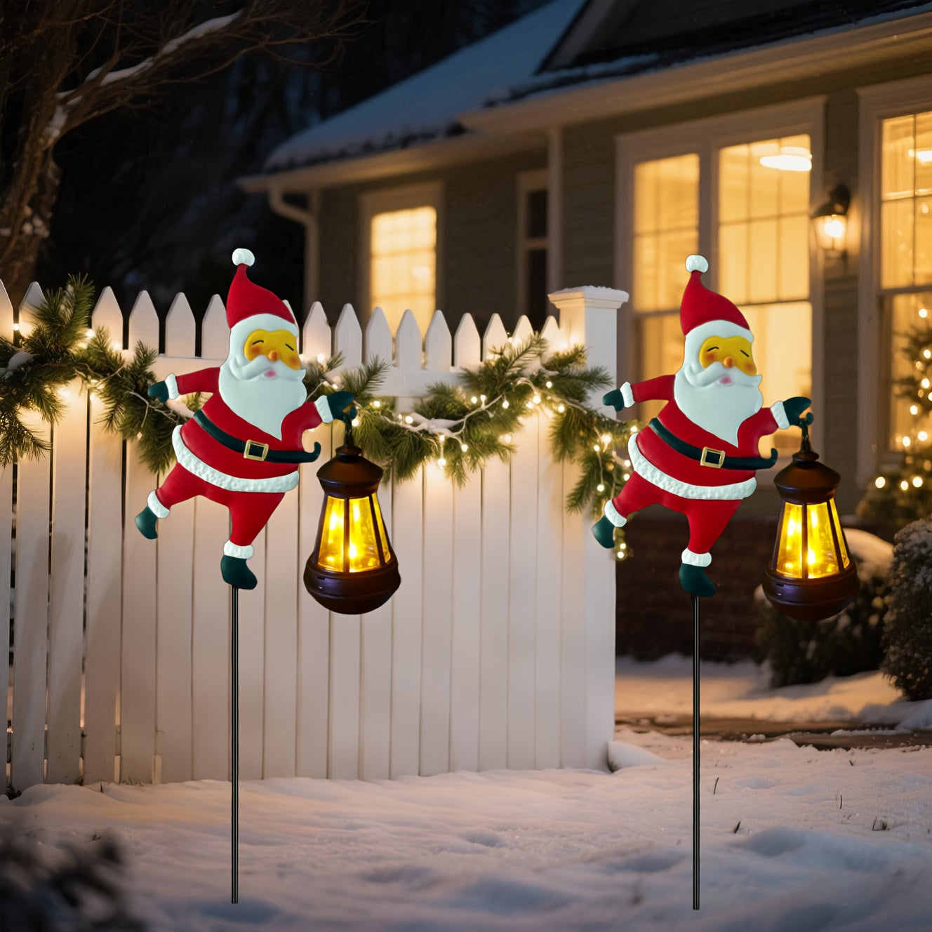 Santy – Luces Colgantes Solares de Santa Claus
