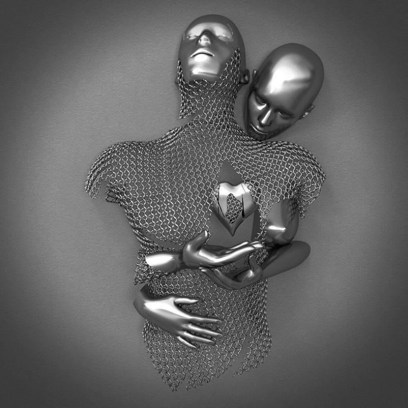 Écho d’Amour – Tableau mural en 3D