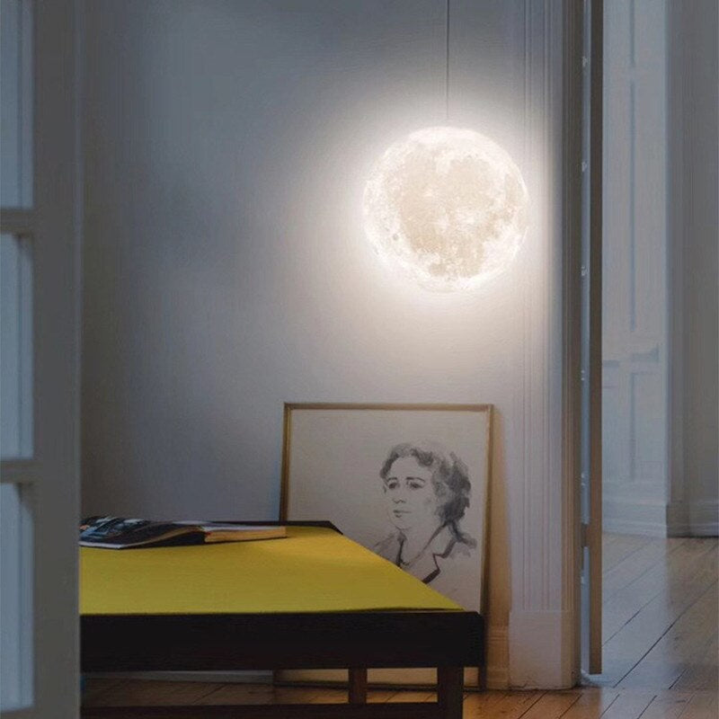 LuneCréa – Suspension lumineuse 3D en forme de lune