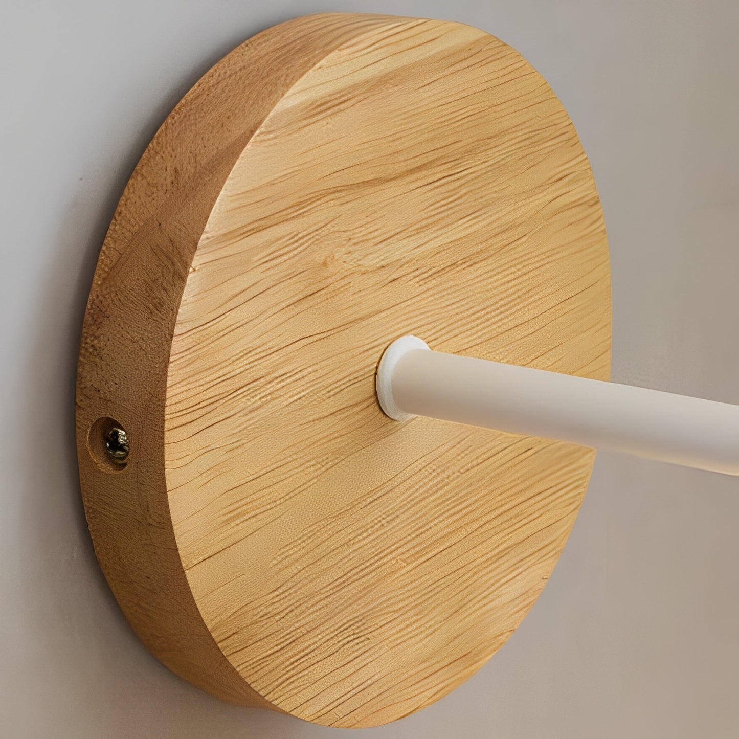 Elian – Applique Murale en Bois Semi-Ronde