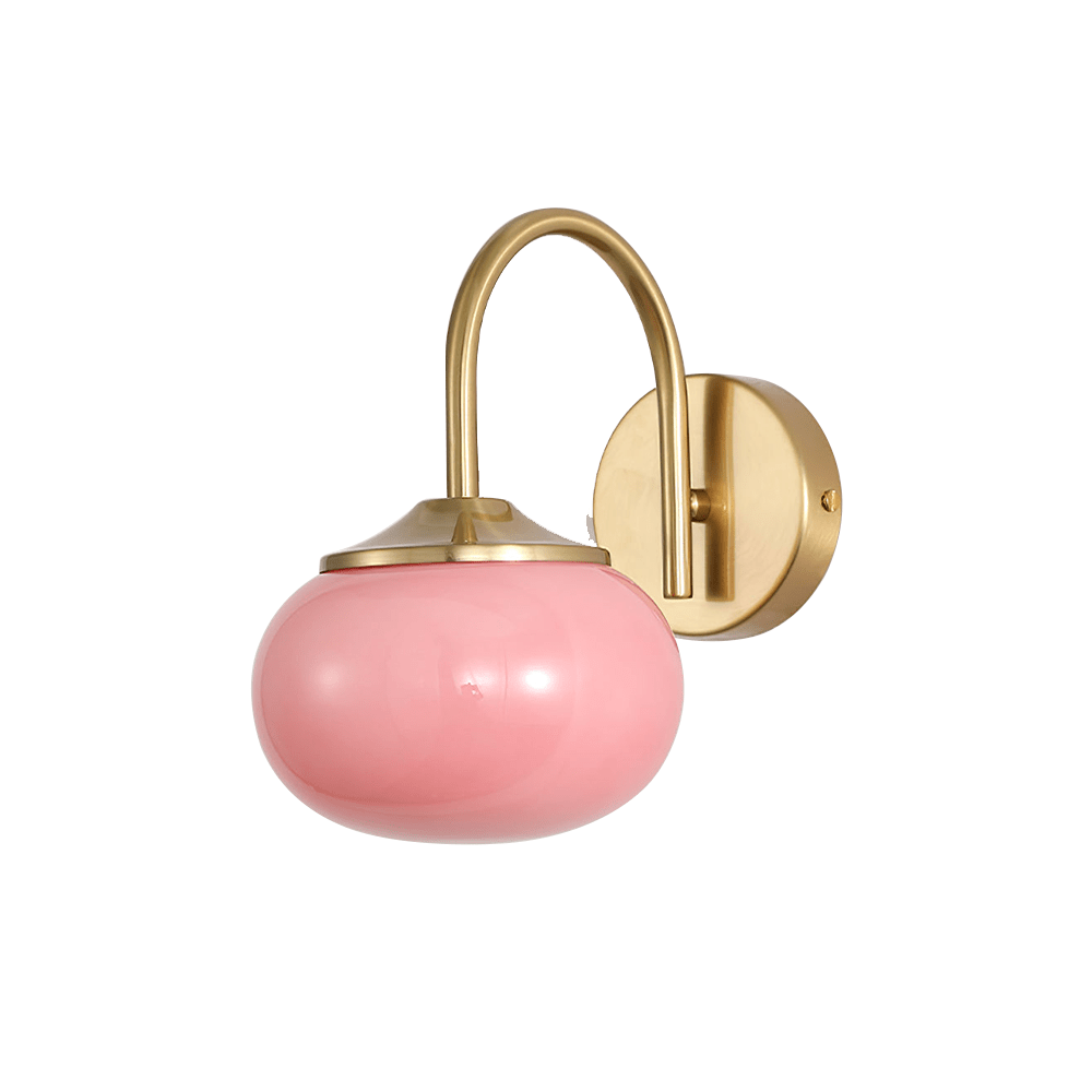 Celia – Applique en fer forgé et en verre