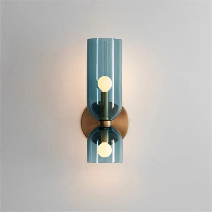DuoVerre – Applique murale LED à double tête en verre élégant