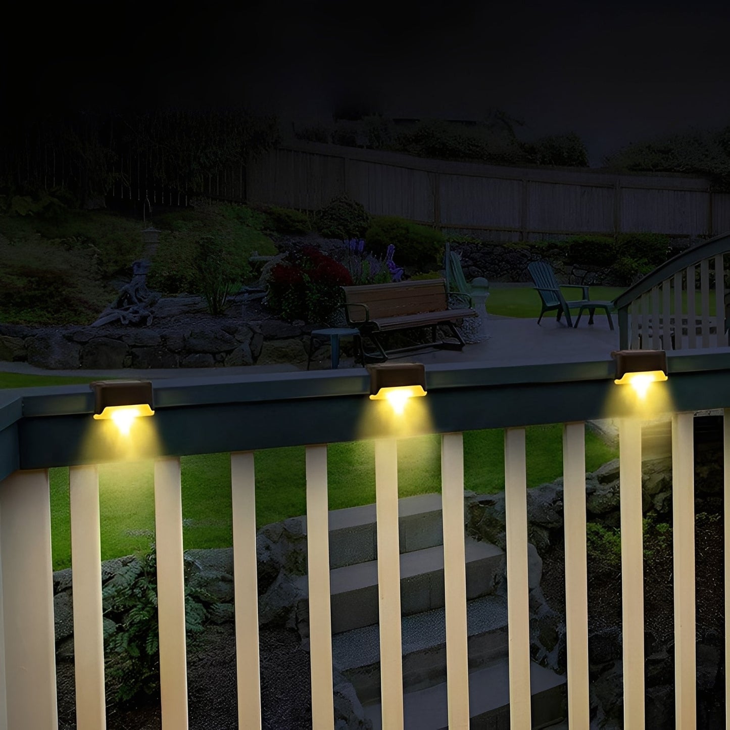 Solis – Lampe LED à énergie solaire pour marches
