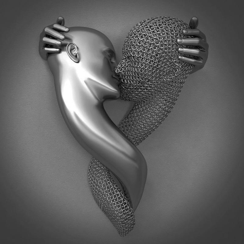 Écho d’Amour – Tableau mural en 3D