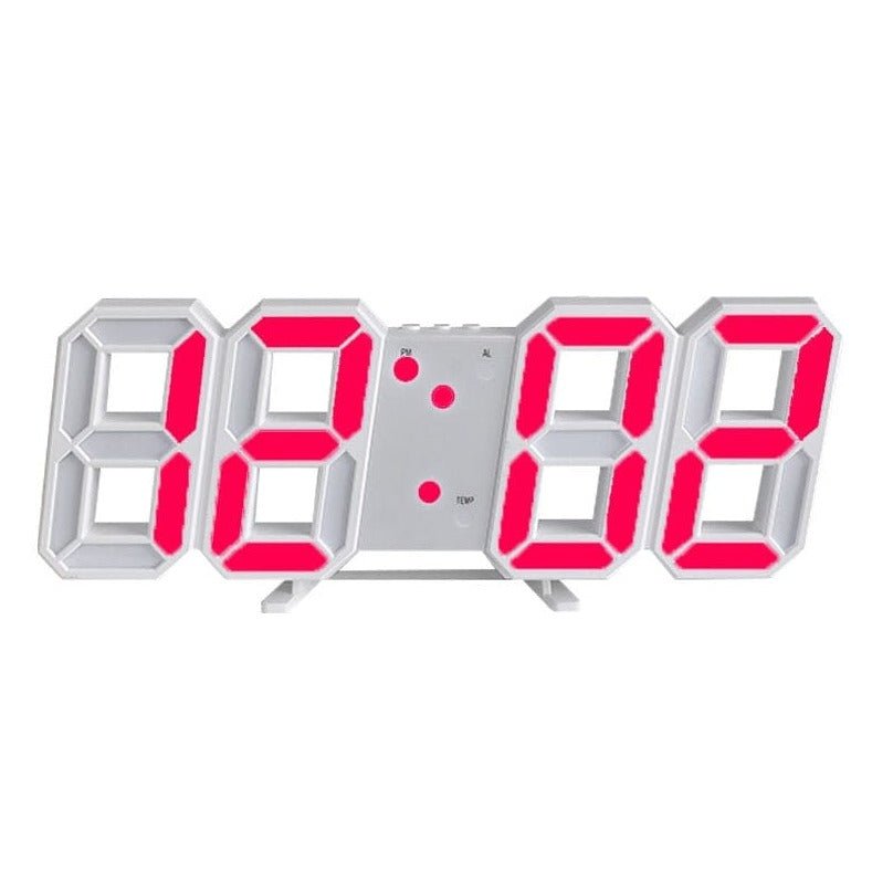 LumiHorloge – Horloge murale LED 3D avec intensité réglable