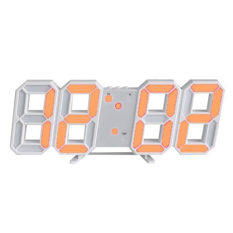 LumiHorloge – Horloge murale LED 3D avec intensité réglable
