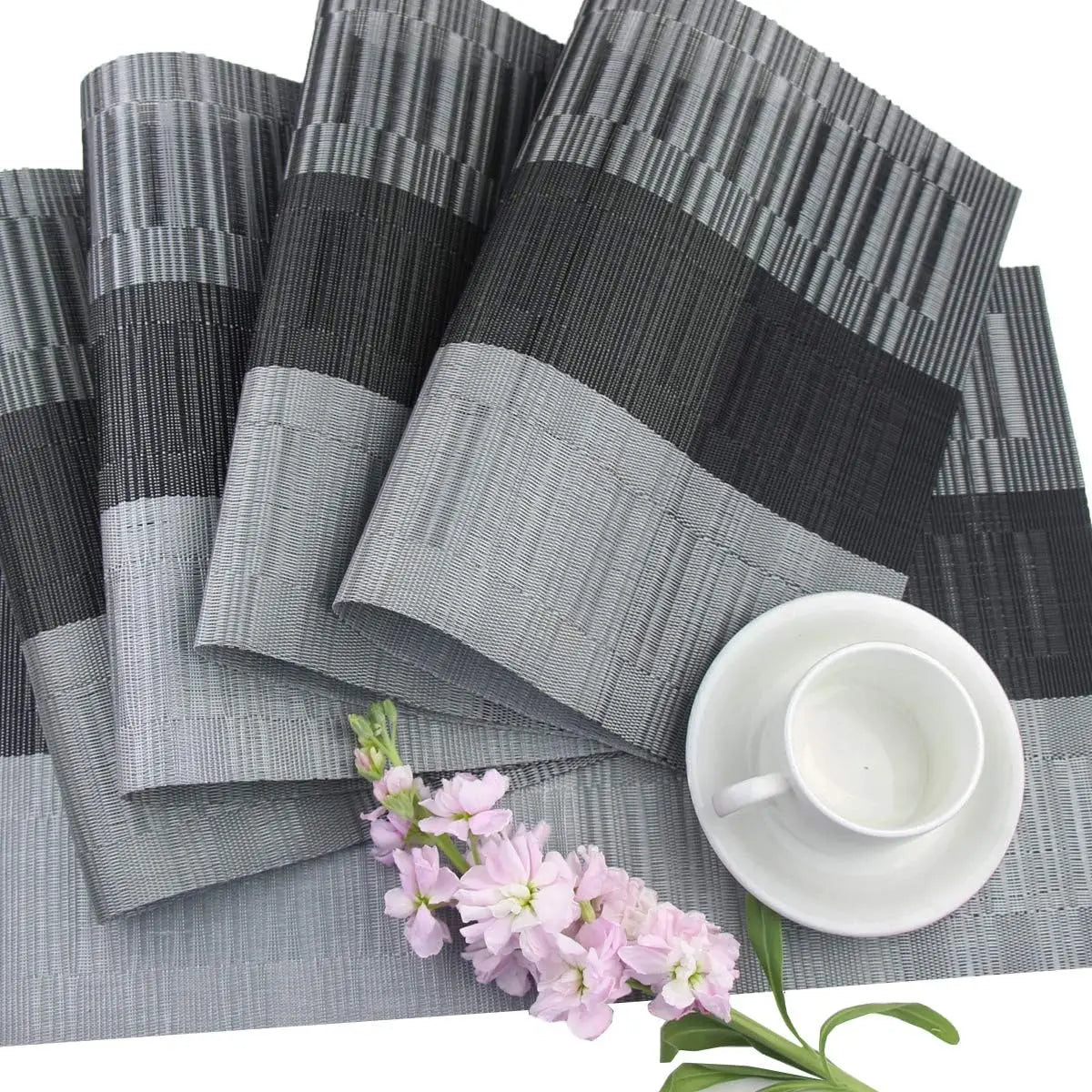 Sets de table tissés de style occidental