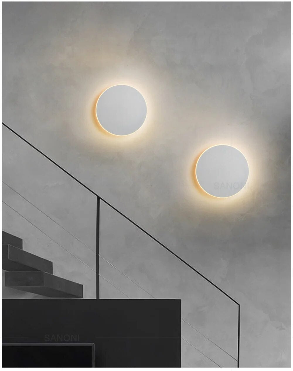 Applique Murale LED Ronde – Éclairage Moderne pour Ambiance Chaleureuse