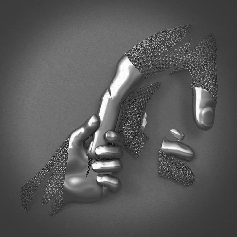 Écho d’Amour – Tableau mural en 3D