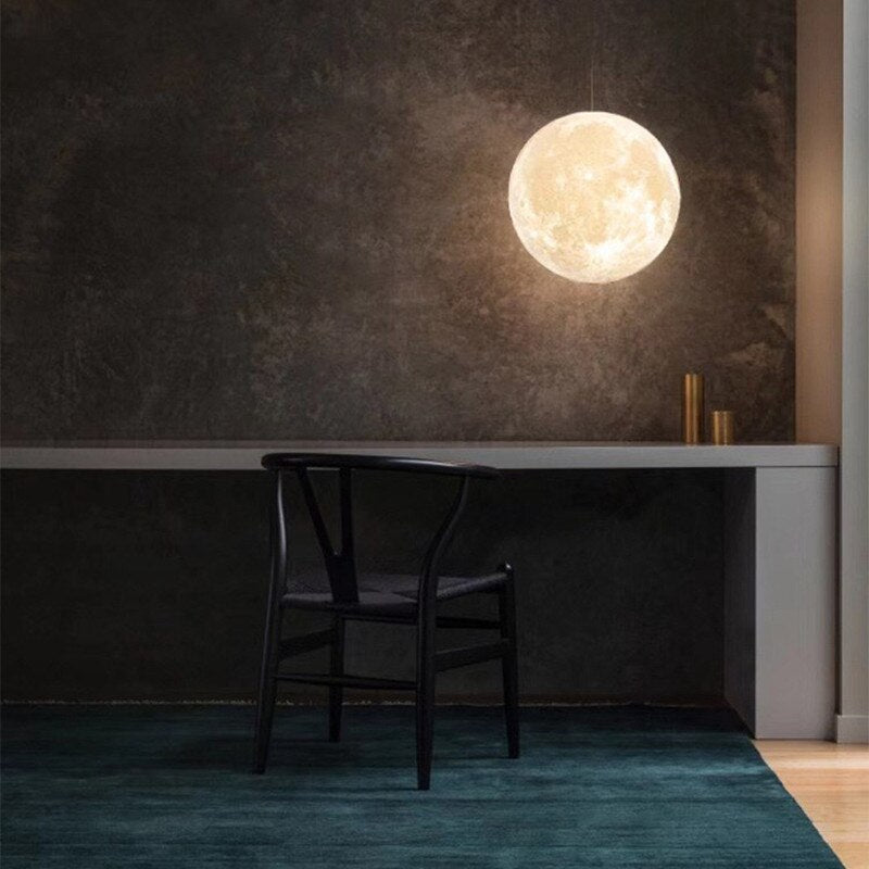 LuneCréa – Suspension lumineuse 3D en forme de lune