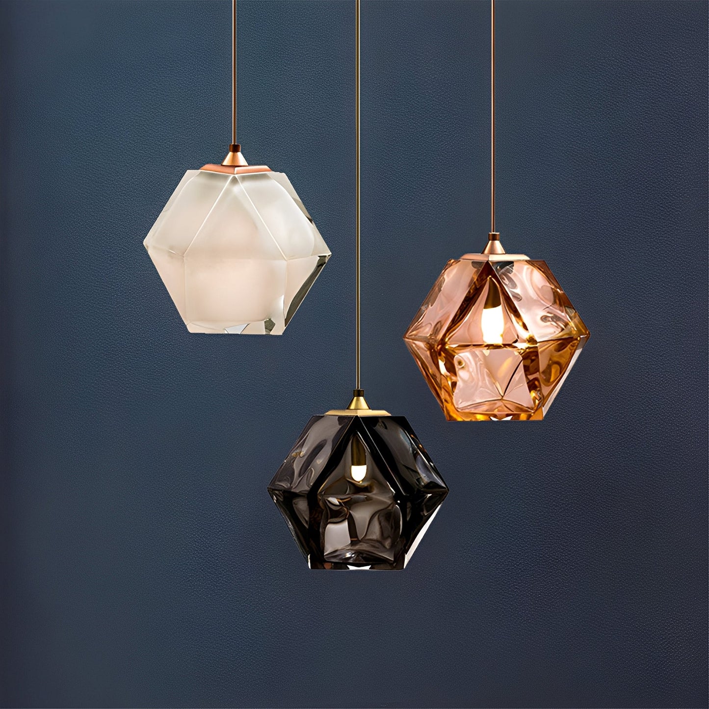 Nerea – Lampe suspendue nordique en verre