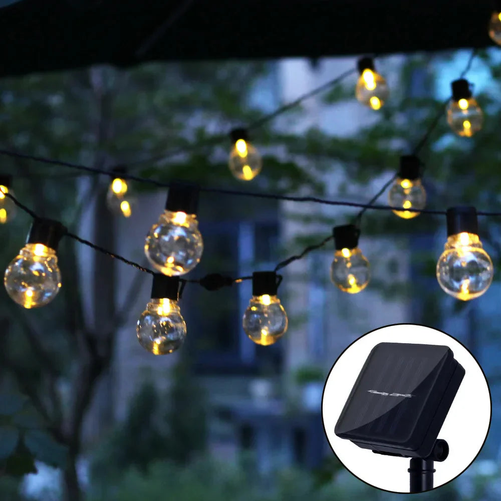 Guirlande lumineuse solaire à LED pour l'extérieur