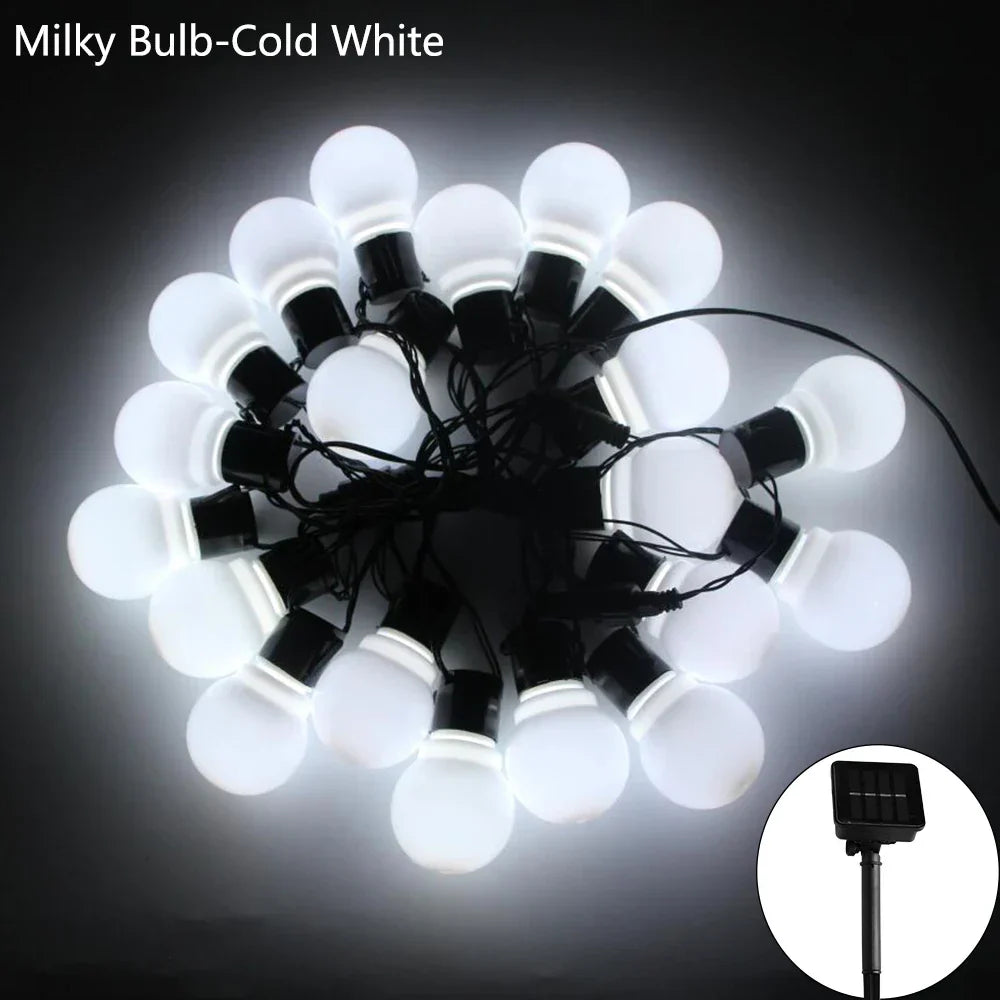 Guirlande lumineuse solaire à LED pour l'extérieur