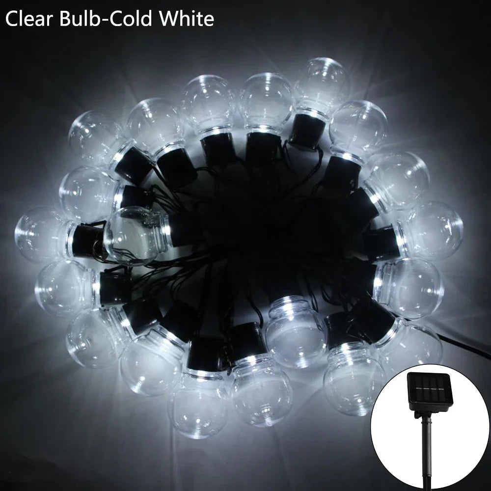 Guirlande lumineuse solaire à LED pour l'extérieur