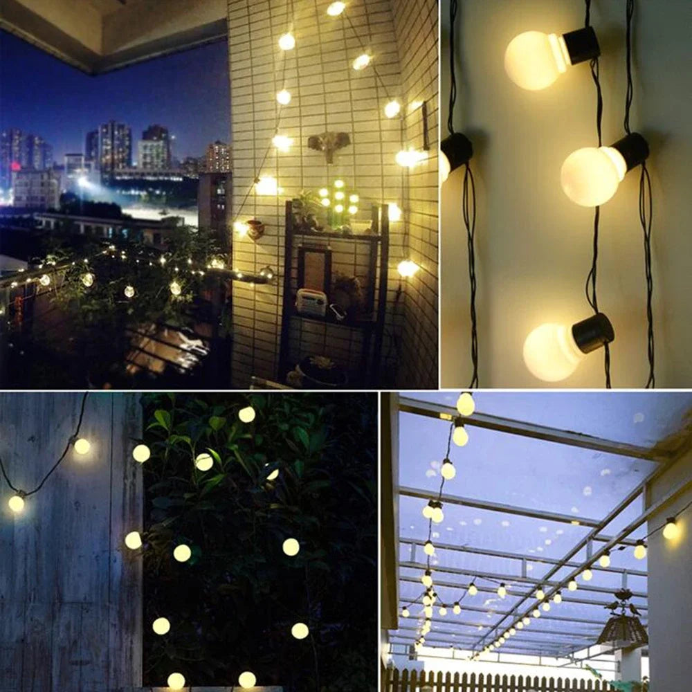 Guirlande lumineuse solaire à LED pour l'extérieur