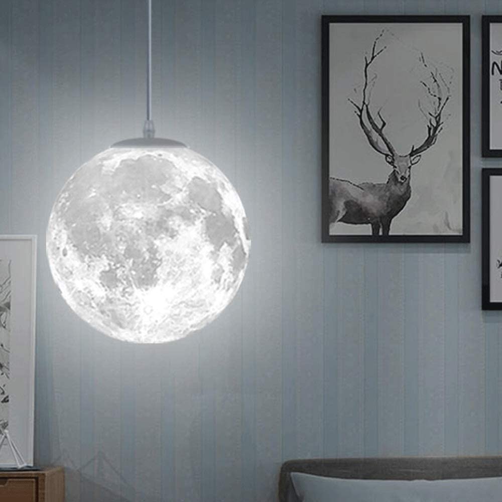 LuneCréa – Suspension lumineuse 3D en forme de lune