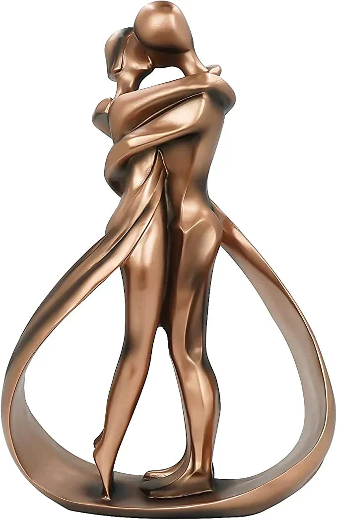 Nalaya – Sculpture de couple en résine
