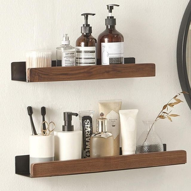 ÉtagiBois – Étagères de salle de bain sans perçage