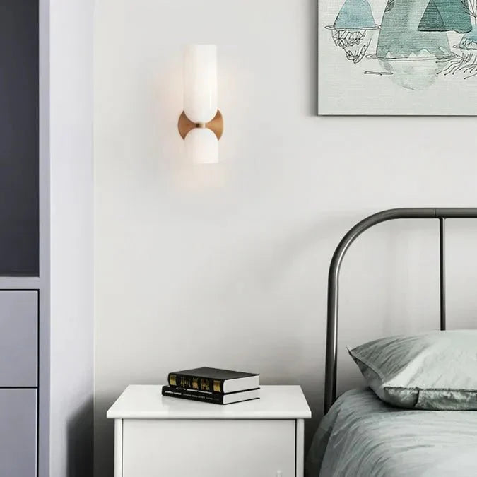 DuoVerre – Applique murale LED à double tête en verre élégant