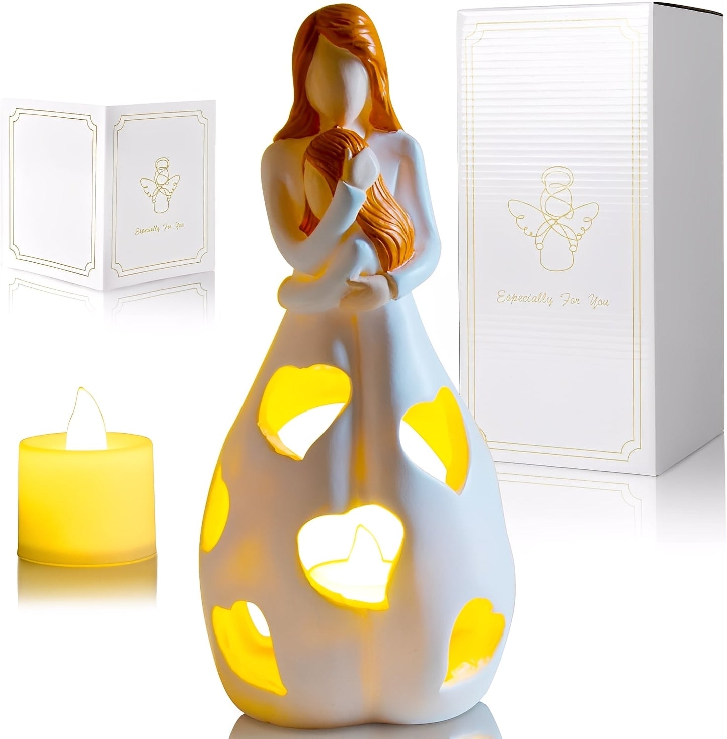 Maria – Lampe en résine rustique