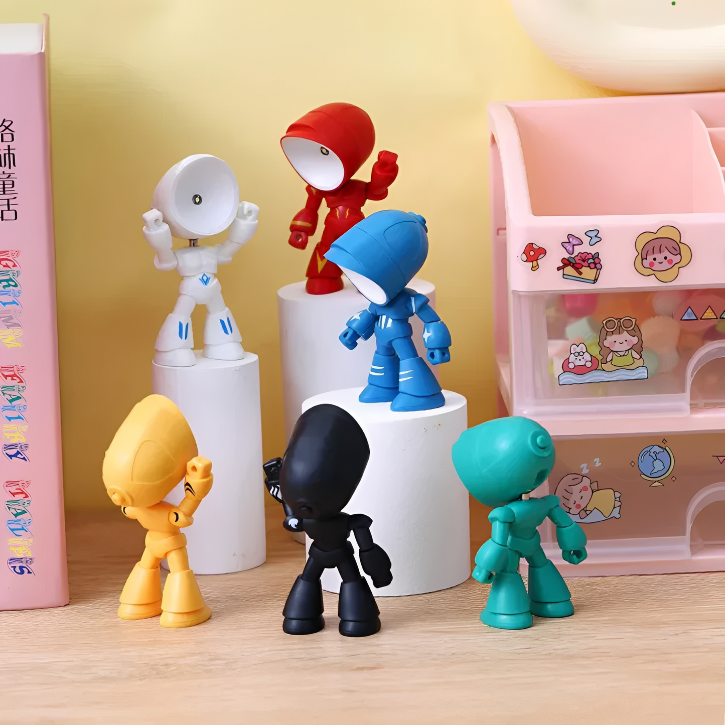 Nero – Mini LED Lampe de Chevet Robot