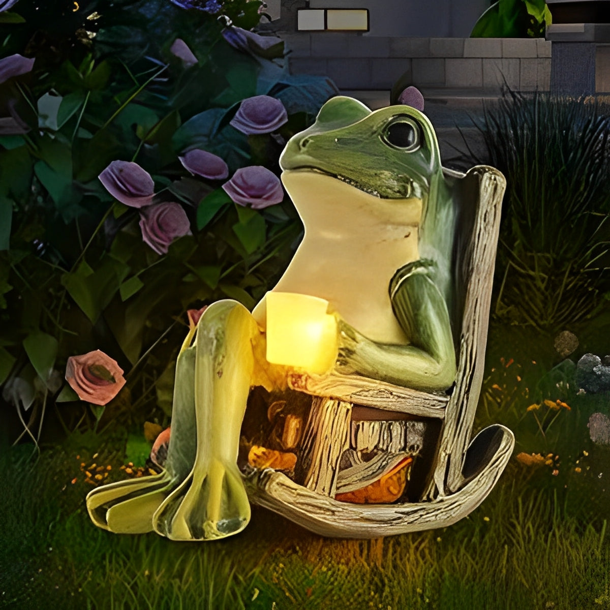 Frilo – Figurine Solaire Grenouille Amusante