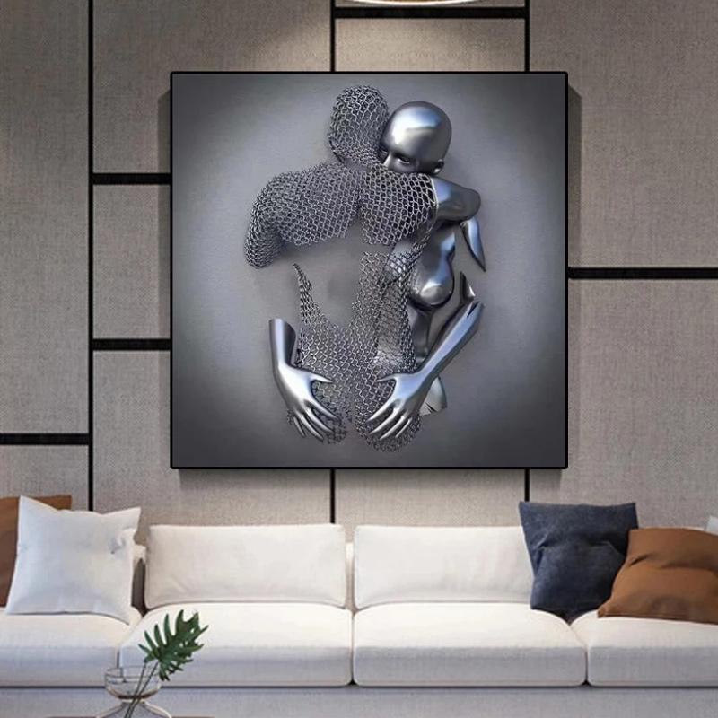 Écho d’Amour – Tableau mural en 3D