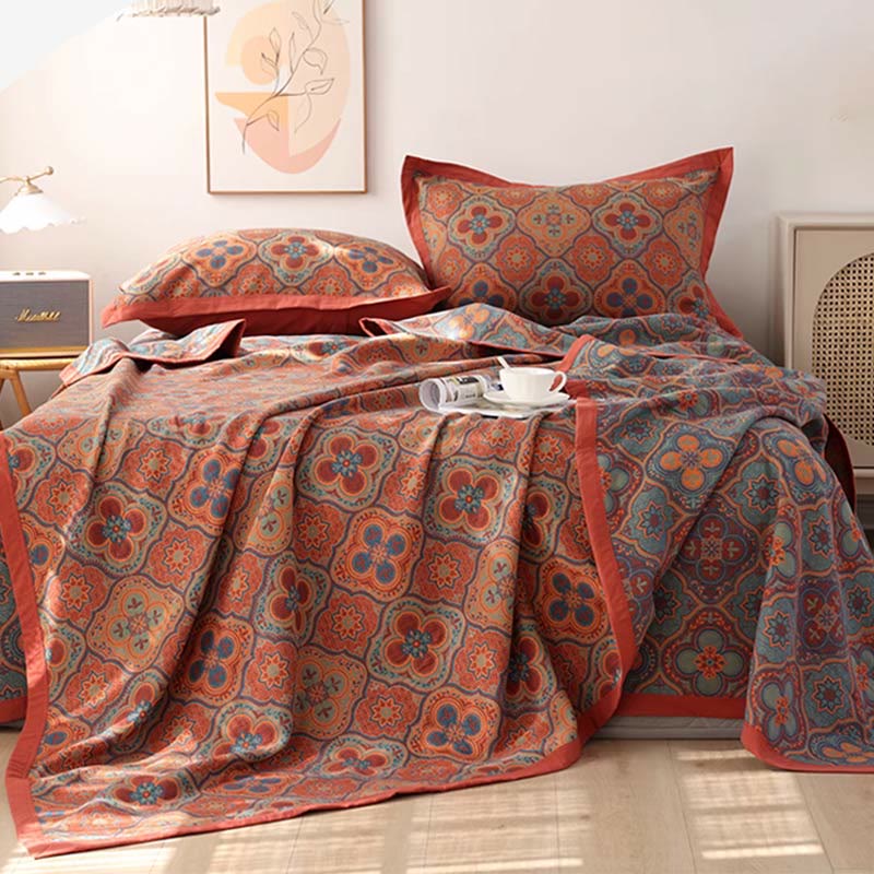 FloraCouette – Couette réversible en coton à motifs floraux