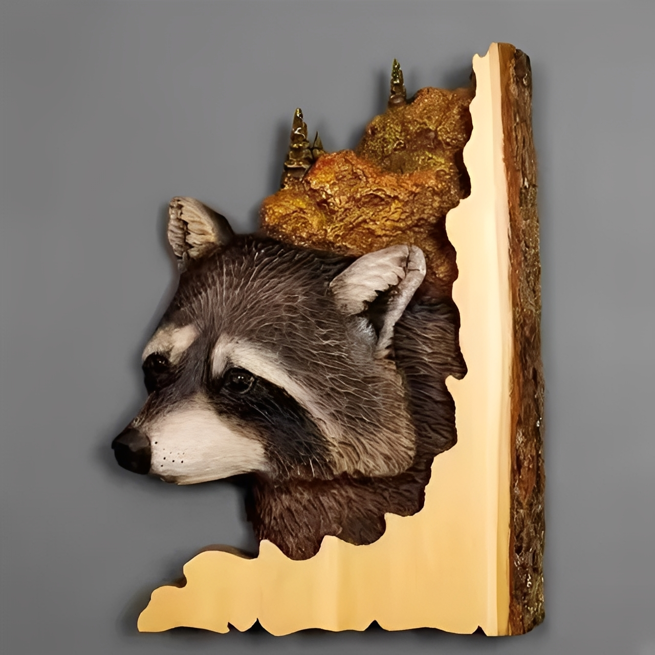 WildWood – Décoration Murale Tête d'Animal Fait Main