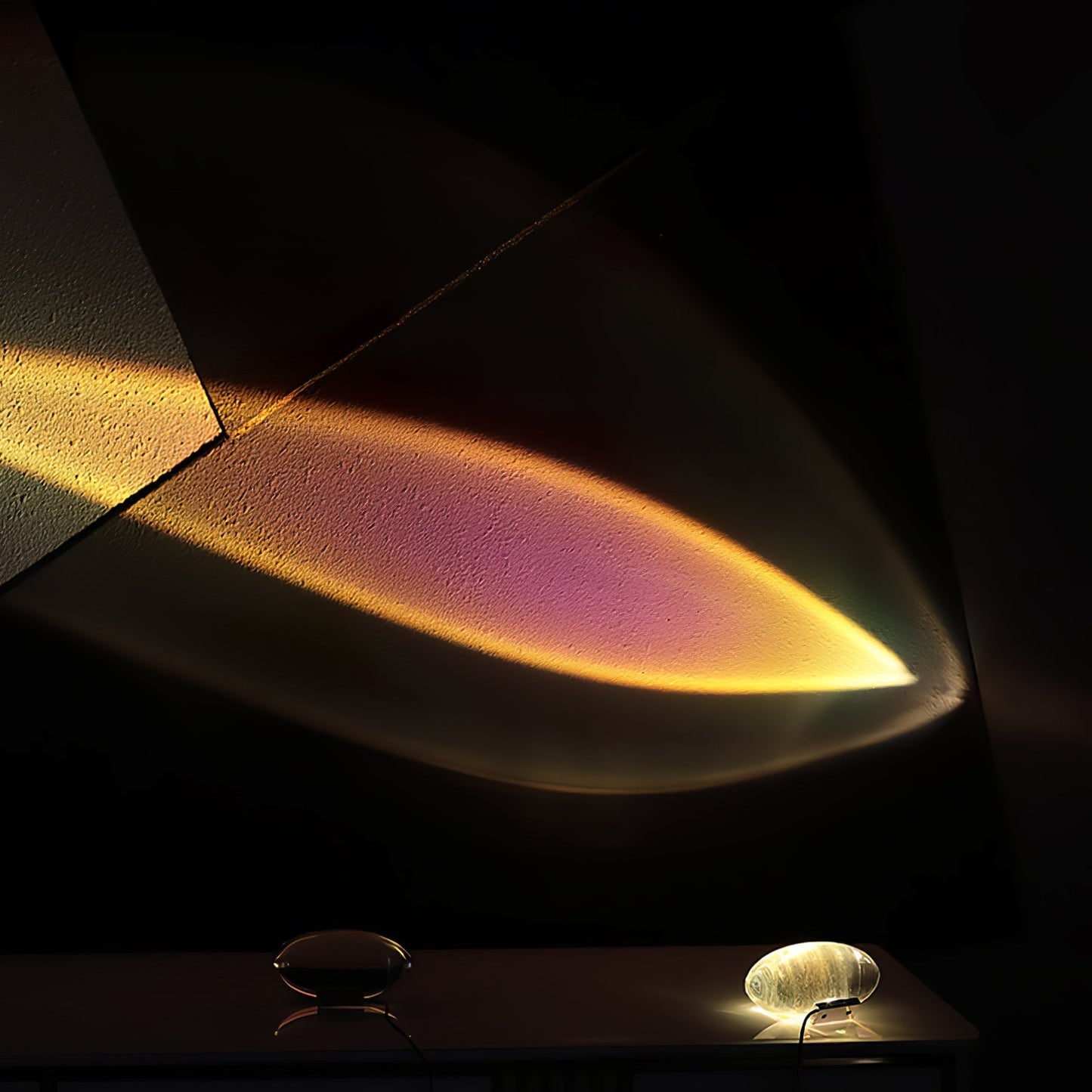Priya – Créatif Coucher de Soleil Lampe de Table