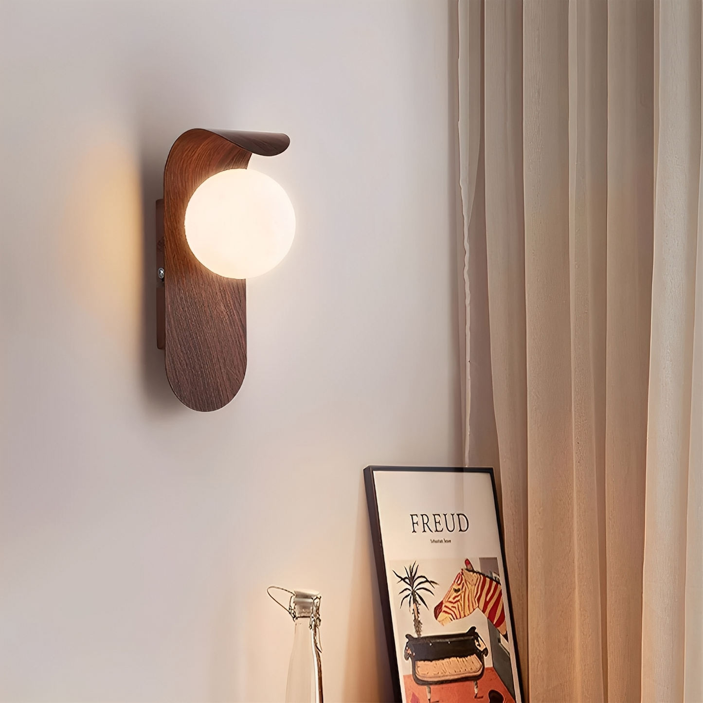 Haruto – Lampe murale japonaise en bois