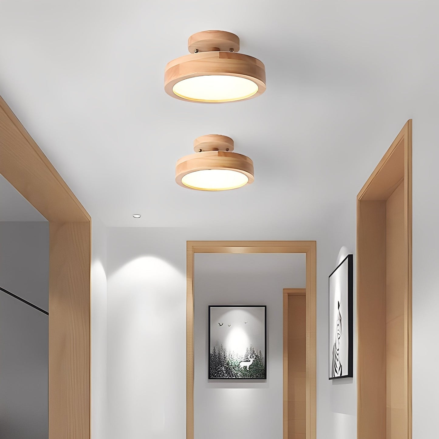 Akagi – Plafonnier Minimaliste Nordic Couloir