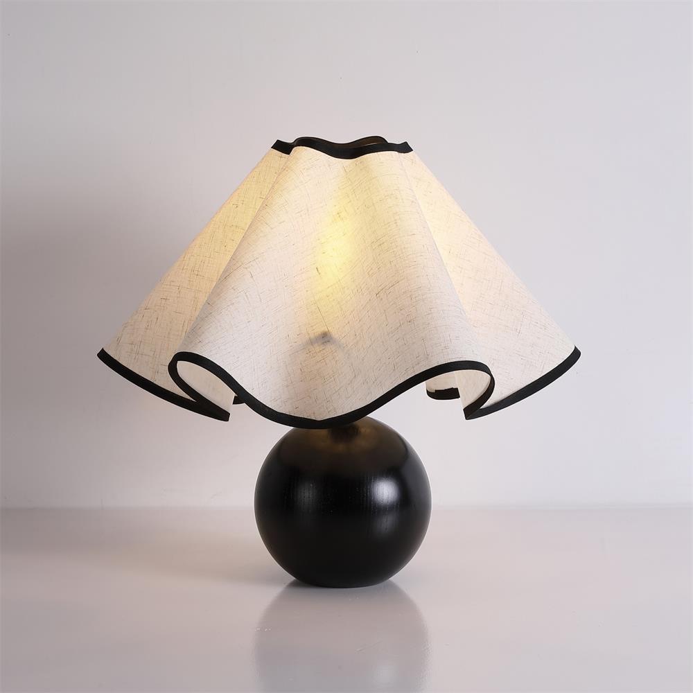 Enid – Lampe de Table Vintage en Design Bois Rétro