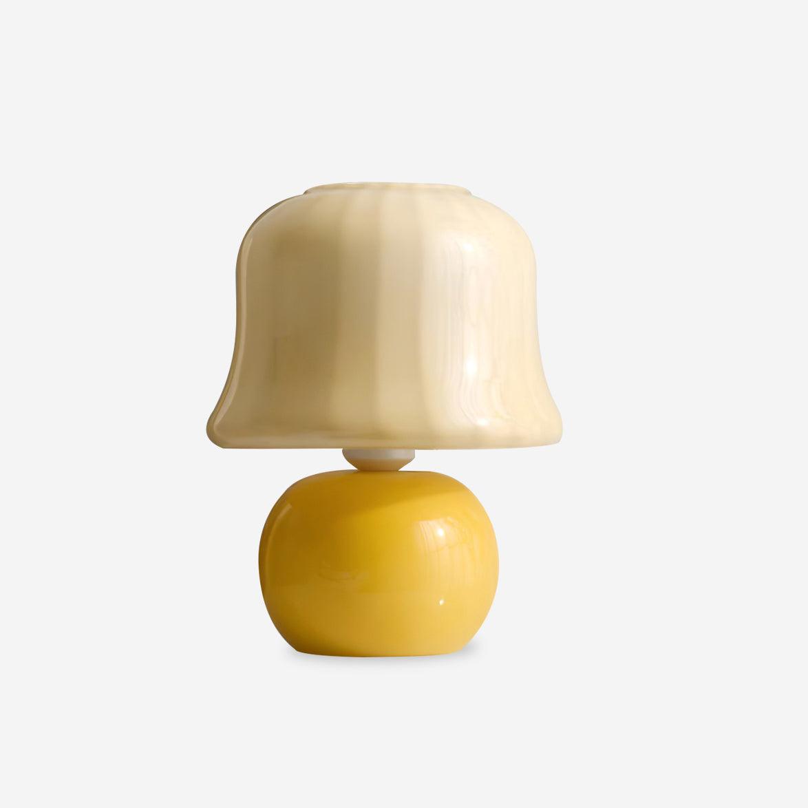 Zara – Lampe de table design champignon en verre émaillé