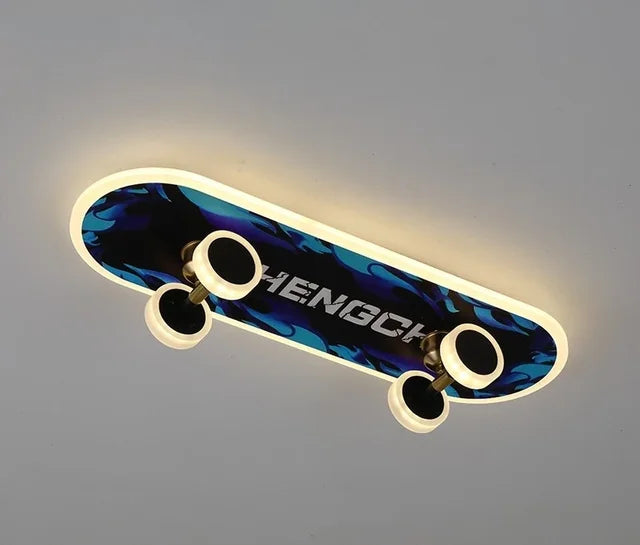 Plafonnier skateboard pour chambre