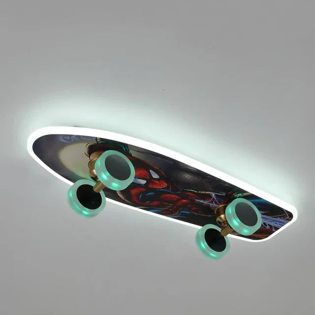 Plafonnier skateboard pour chambre