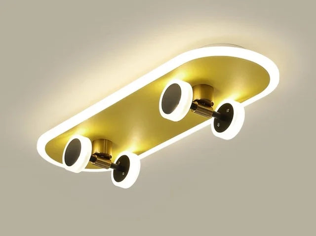 Plafonnier skateboard pour chambre