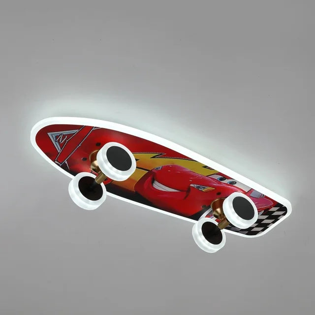 Plafonnier skateboard pour chambre