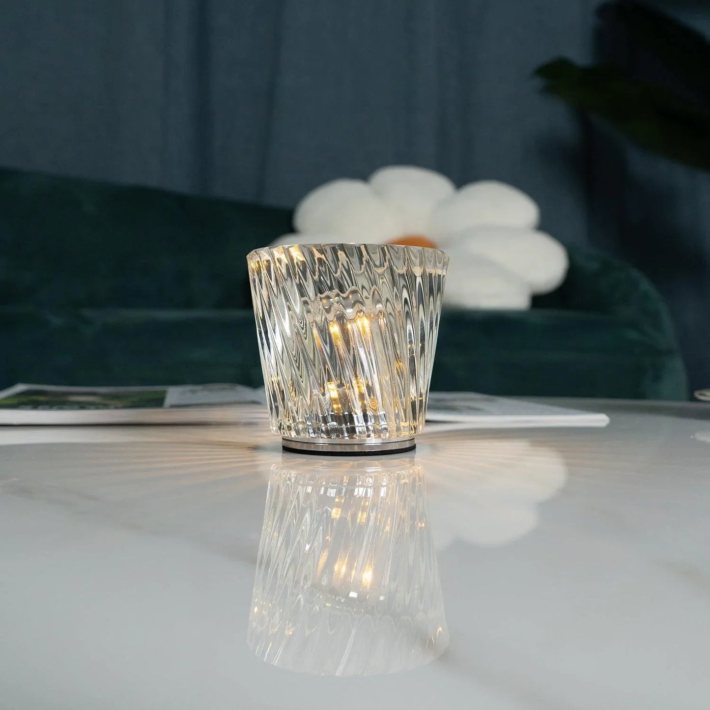 Sakura – Lampe de Table en Cristal-Diamant