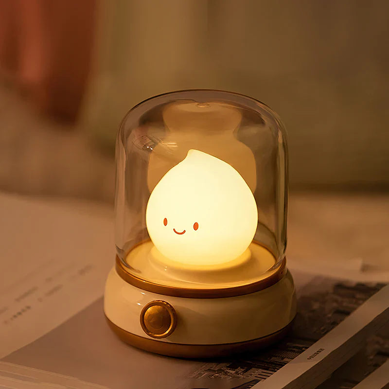 Elina – Lampe de Nuit LED avec Effet de Flamme
