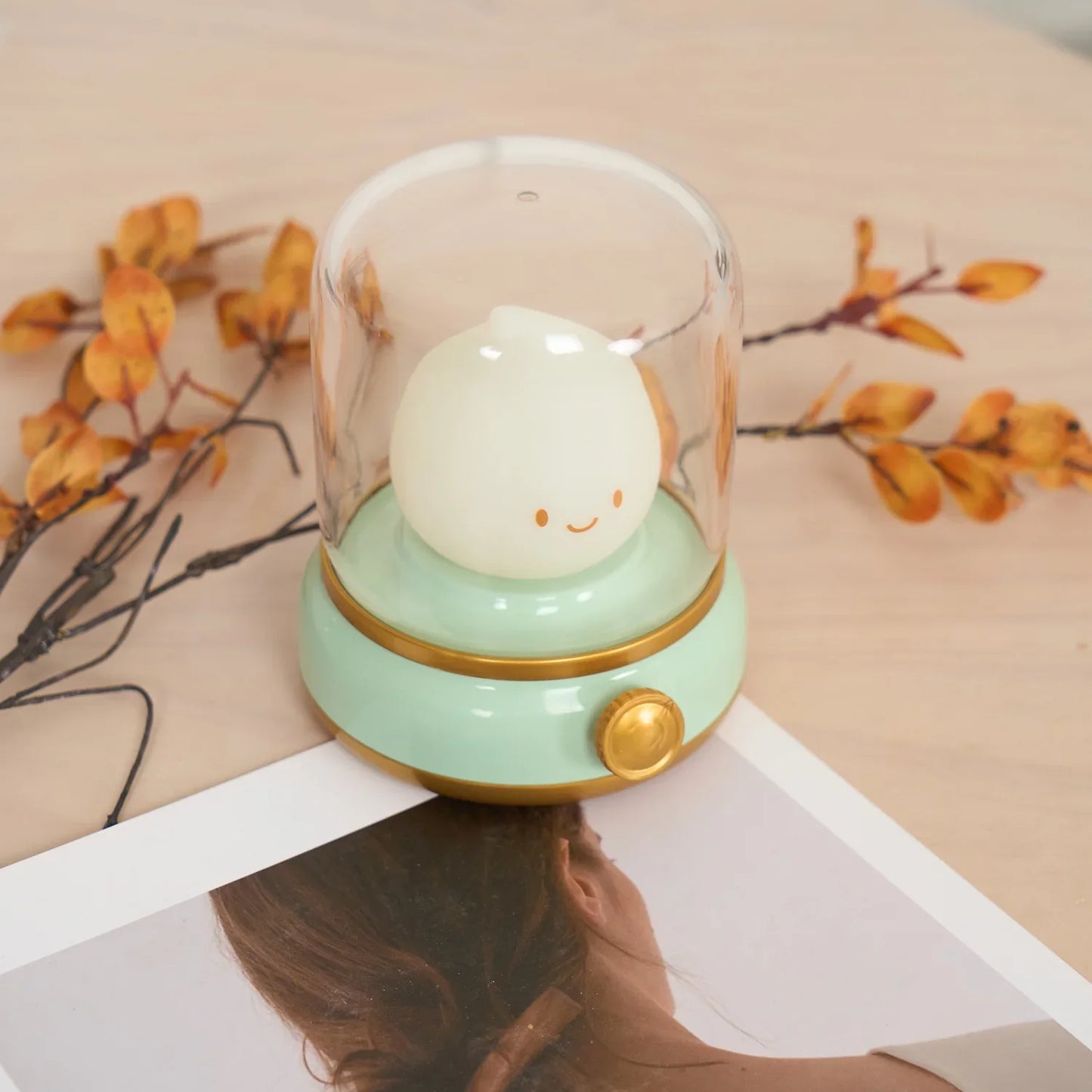 Elina – Lampe de Nuit LED avec Effet de Flamme